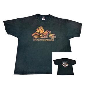 Harley Davidson 2007 2XL T-Shirt Black Maryland Elkridge Biker Motorcycle